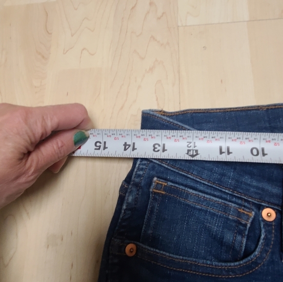 Madewell 9" high rise skinny, raw hem, Women's Blue Skinny Jeans 27 - Picture 7 of 9